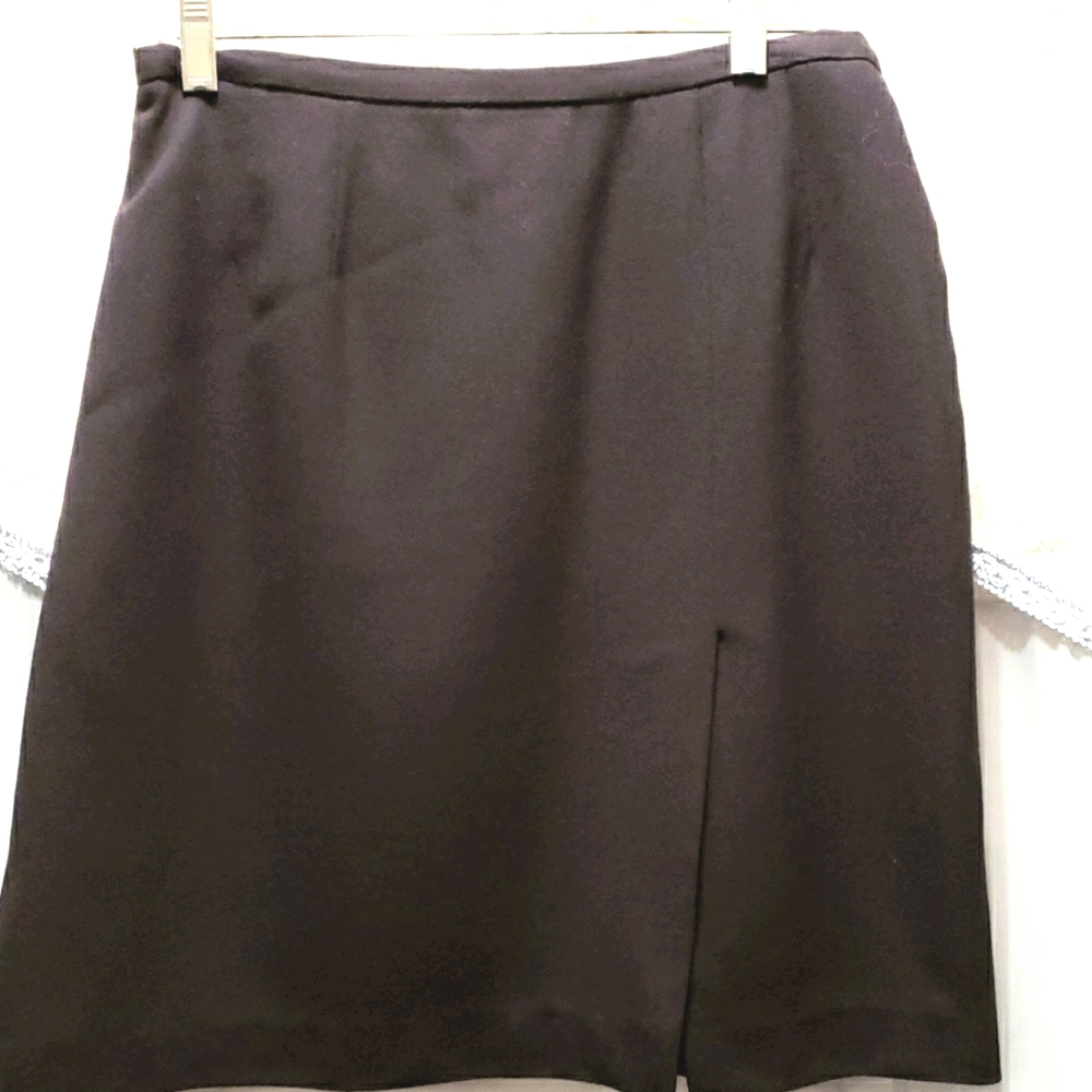FRANCESS & RITA RAYON BLACK SKIRT SZ 10